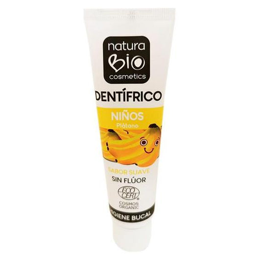 Pasta de dentes infantil sabor banana NaturaBio 50 ml