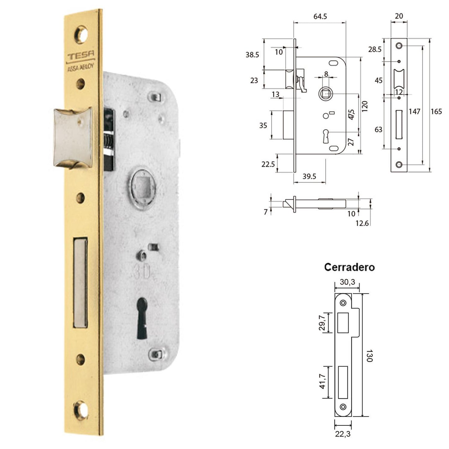Cerradura Tesa 2002-hl/40_1