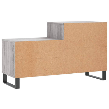 Vidaxl Mueble Zapatero Madera Contrachapada Gris Sonoma 102x36x60 Cm_5