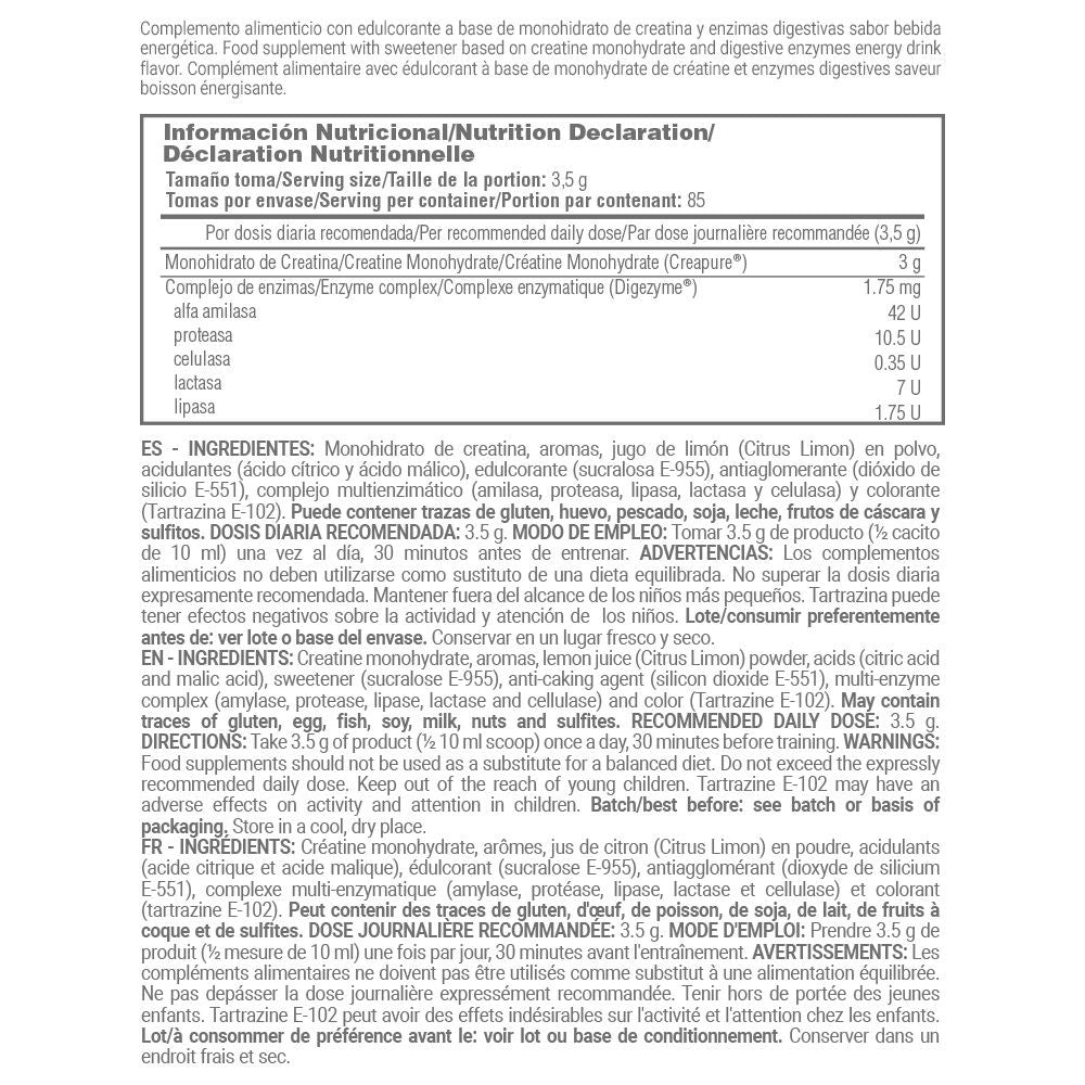 Creatina Monohidrato (creapure®) - 300g - Bebida Energetica - Aumenta La Fuerza - Masmusculo_4