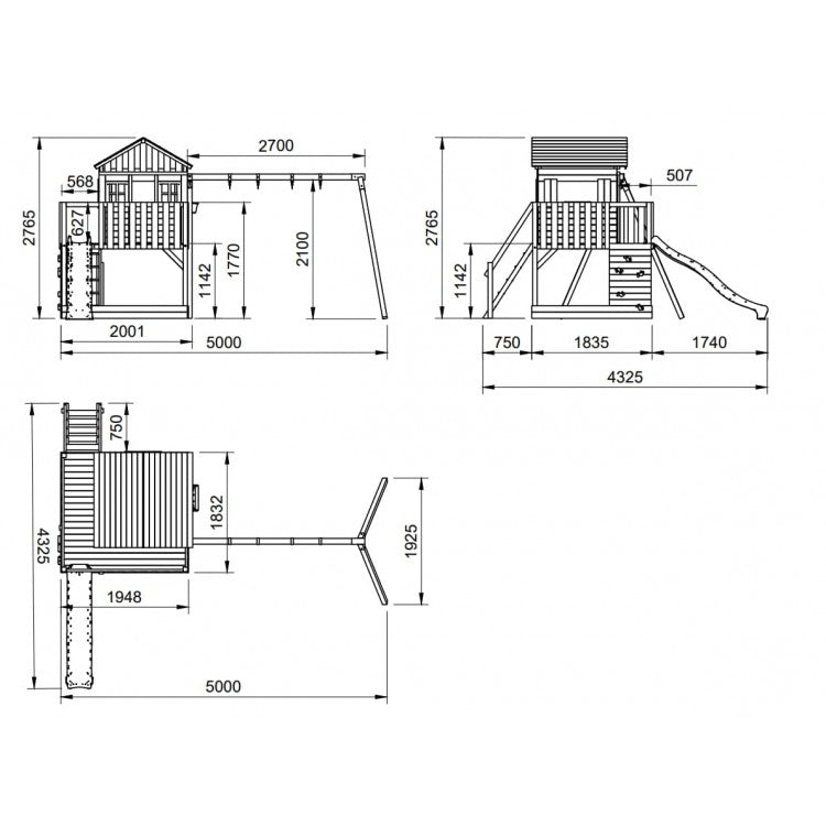 Parque Infantil Masgames Lollipop L Con Columpio Doble._4