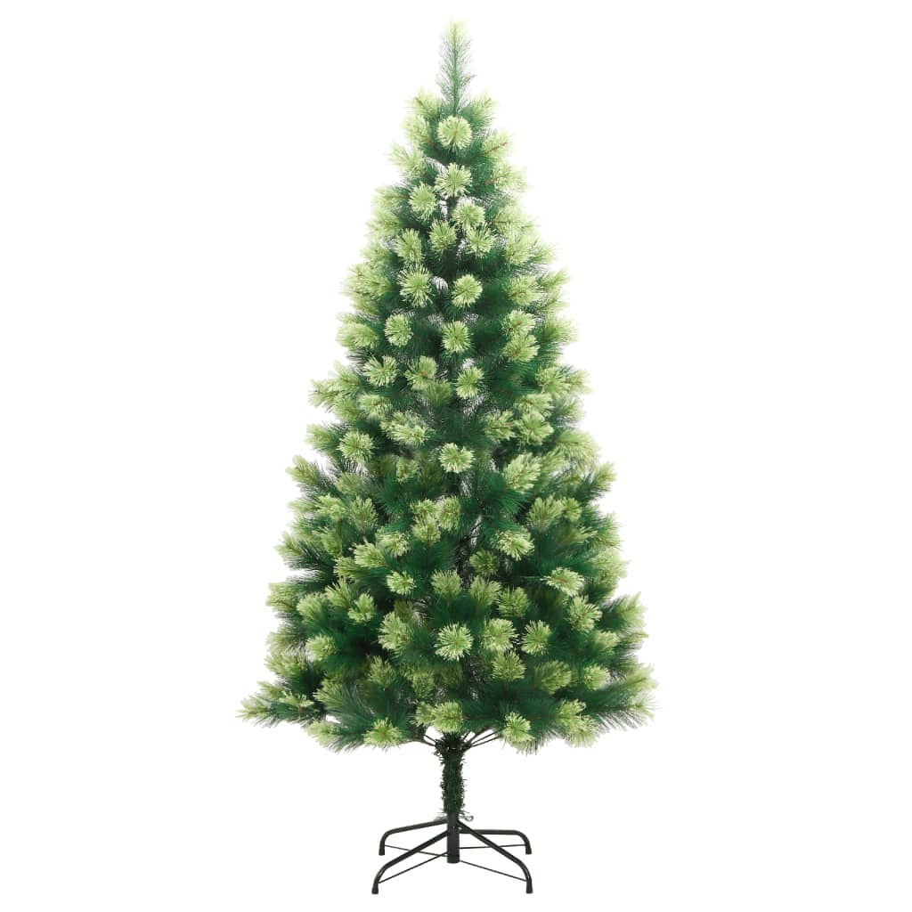 Vidaxl Árbol De Navidad Artificial Con Bisagras 300 Leds 210 Cm_3
