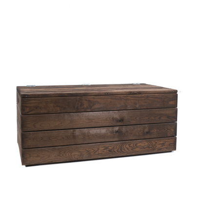 Baúl De Madera Takura  Envejecida Con Estilo Japonés Vidahuerto 100x50x40 Cm._2