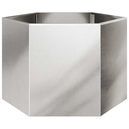 Jardinera Hexagonal Acero Inoxidable 69x60x45 Cm_5