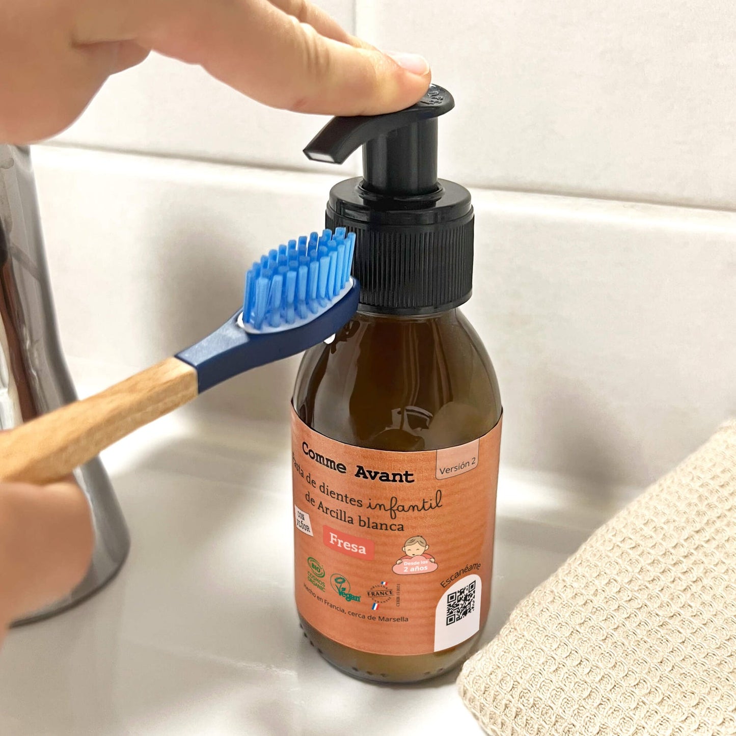 Pasta De Dientes Infantil De Fresa_1