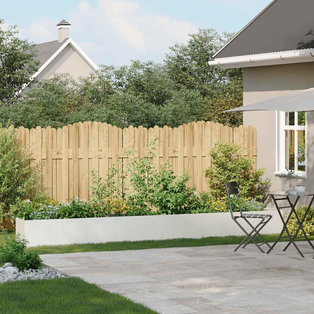 Jardinera De Acero Laminado En Frío Blanco 360x40x40 Cm_2
