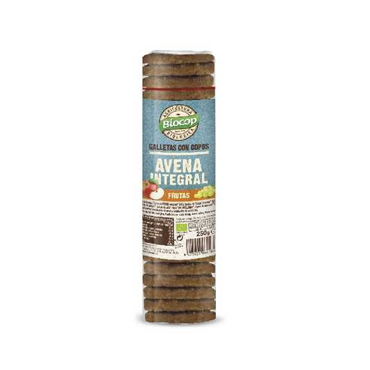 Flocos de Aveia Integral e Bolachas de Fruta Biocop 250 g