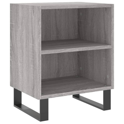 Mesita De Noche Madera De Ingeniería Gris Sonoma 40x30x50 Cm_0