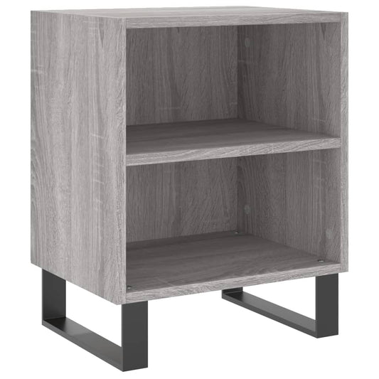 Mesita De Noche Madera De Ingeniería Gris Sonoma 40x30x50 Cm_0