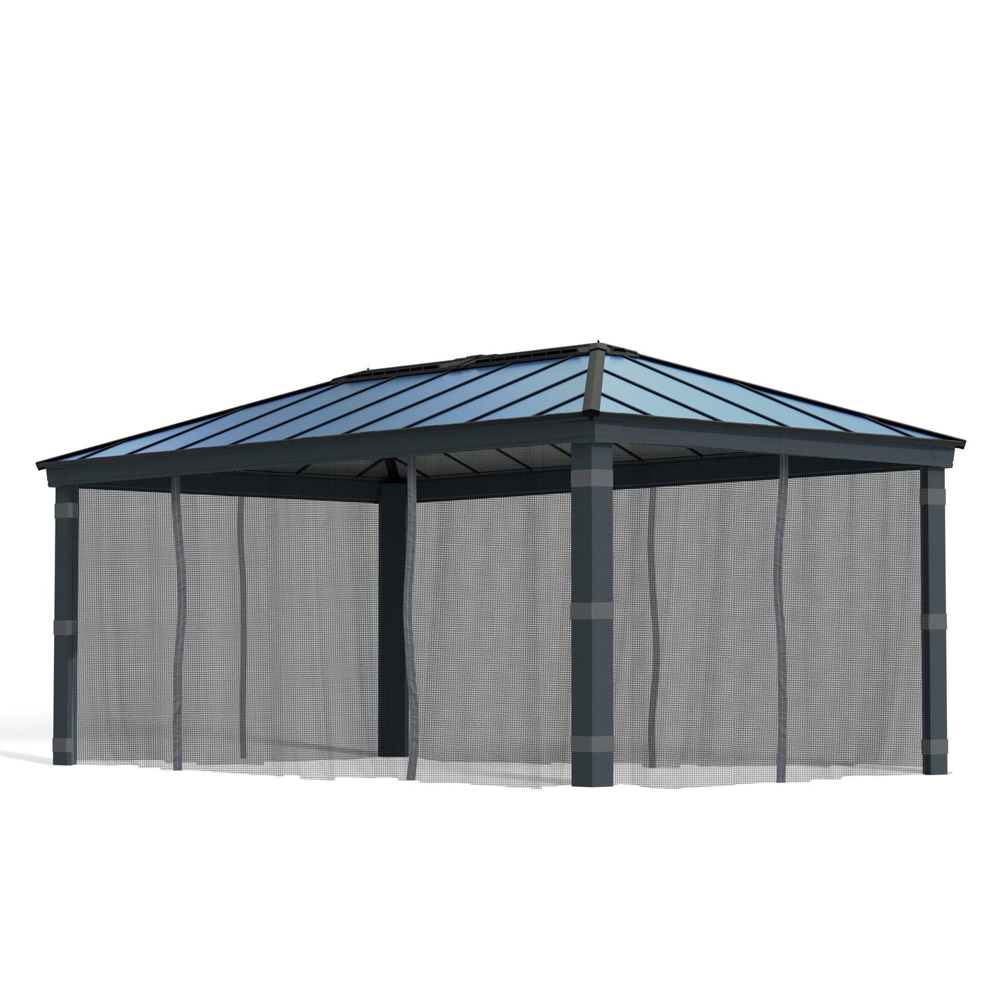 Conjunto mosquiteiro para gazebo Dallas 360x611 cm 