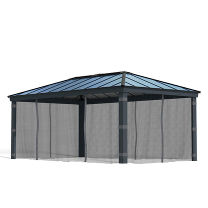Conjunto mosquiteiro para gazebo Dallas 360x611 cm 