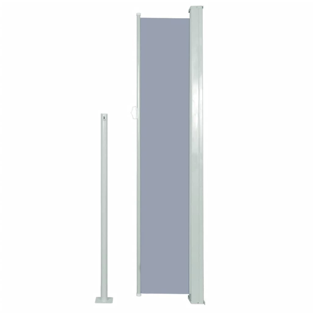 Vidaxl Toldo Lateral Retráctil De Jardín Gris160x300 Cm_3