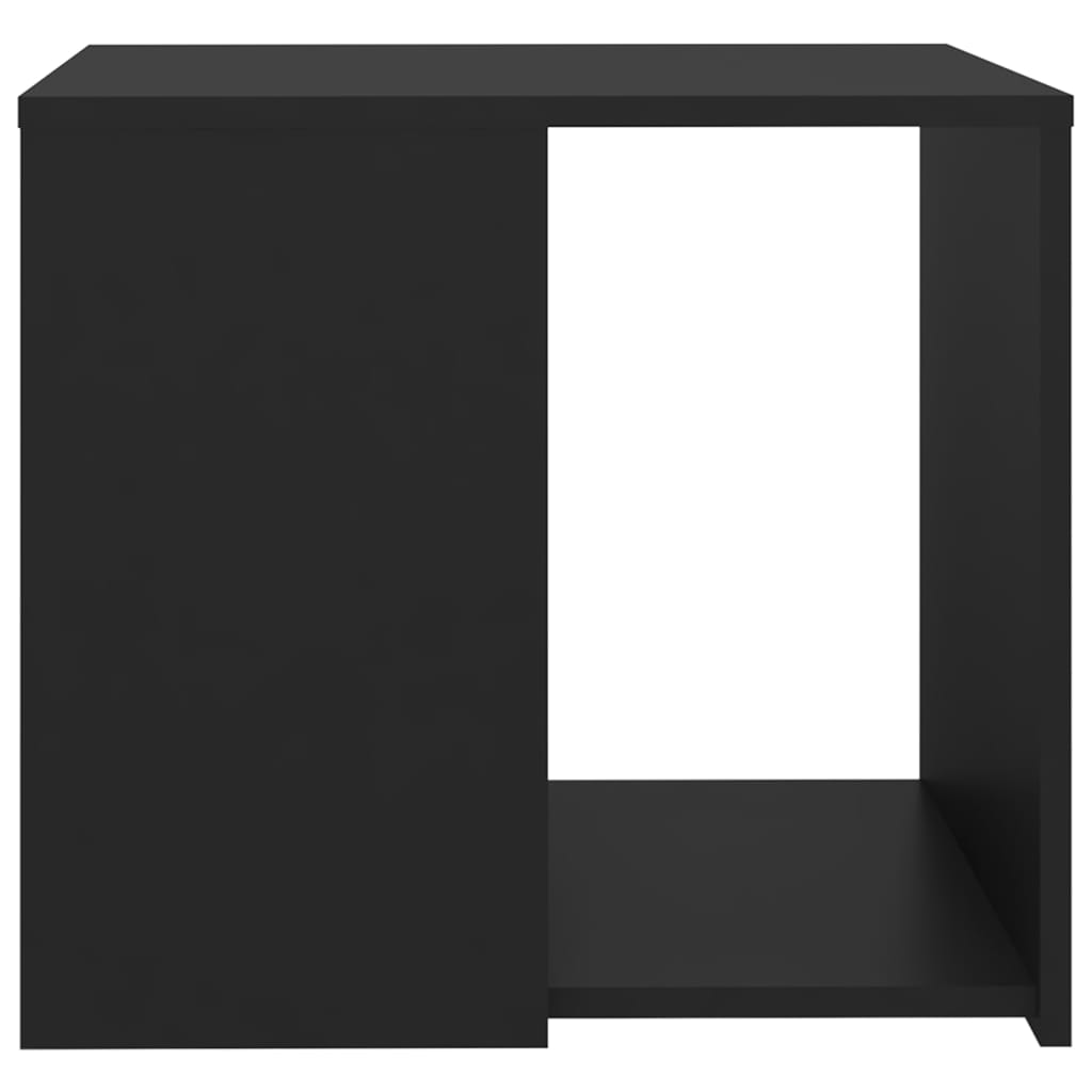 Mesa Auxiliar Madera Contrachapada Negro 50x50x45 Cm_2