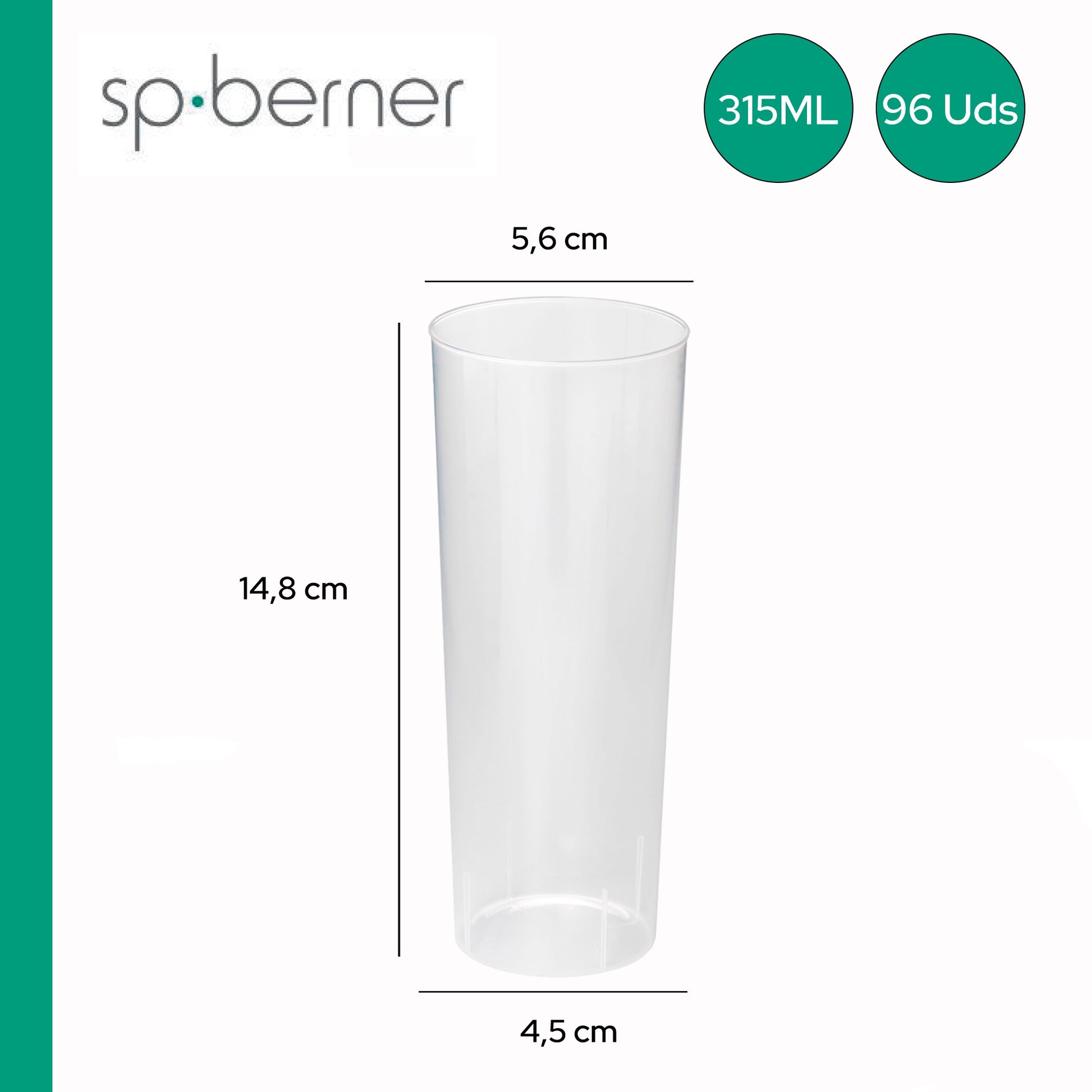 Pack De 96 Vasos Tubo Reutilizable 315ml_1