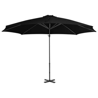 Vidaxl Sombrilla De Jardín Voladiza Con Palo De Aluminio Negra 300 Cm_1
