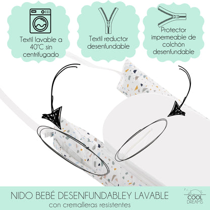 Cojín Nido Reductor De Base Impermeable Zenith Granite_2
