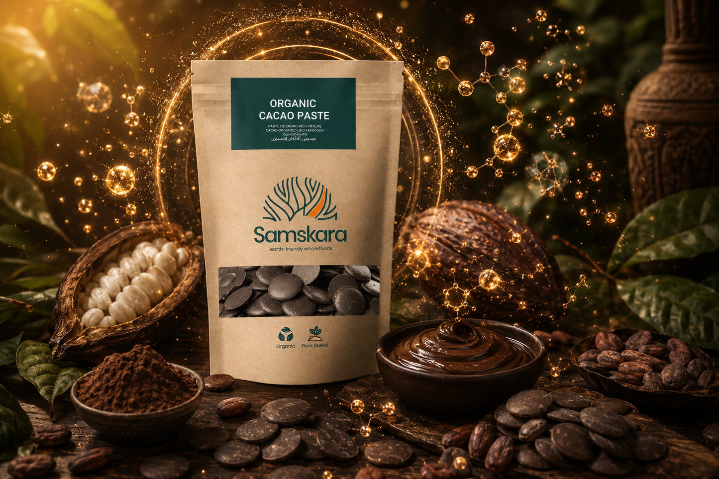 Pasta De Cacao Licor Bio - 100g | Cacao Puro Ecológico Vegano Para Repostería Y Bebidas, Sin Azúcares Añadidos_2
