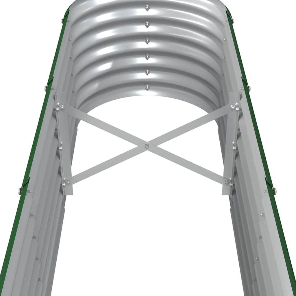 Jardinera Arriate Acero Galvanizado Verde 332x40x36 Cm_4