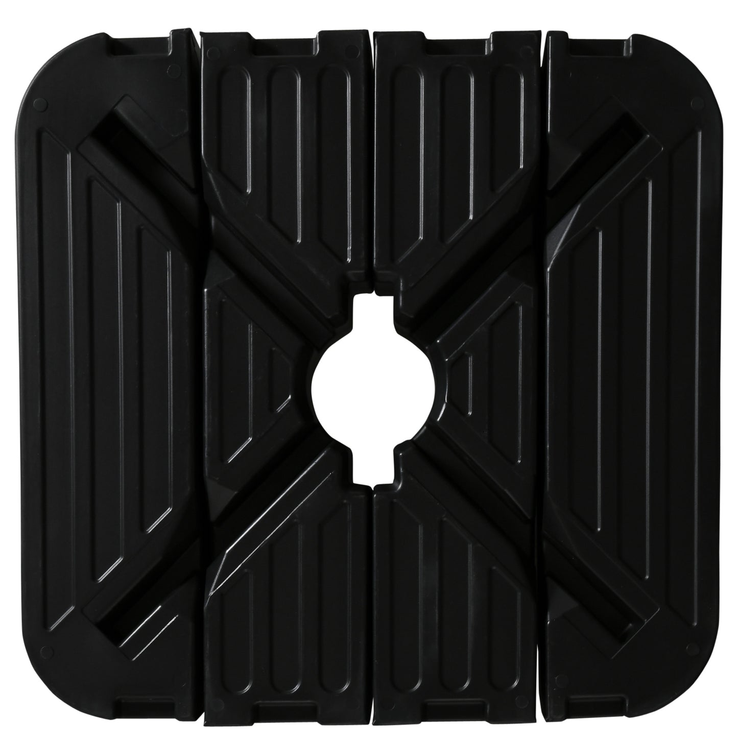 Outsunny Base De Sombrilla De 4 Piezas Rellenable De Agua 90 Kg O Arena 130 Kg_4