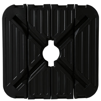 Outsunny Base De Sombrilla De 4 Piezas Rellenable De Agua 90 Kg O Arena 130 Kg_4