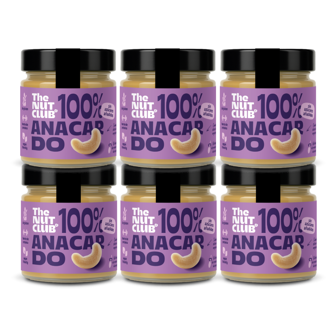 Pack crema 100% de anacardo 6 uds The Nut Club 1080g_0