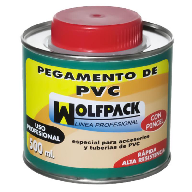 Pegamento Pvc  Wolfpack  Con Pincel 500 Ml._0