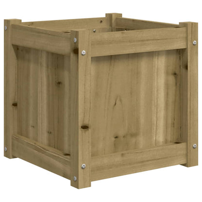 Jardinera Madera Maciza De Pino Impregnada 40x40x40 Cm_0