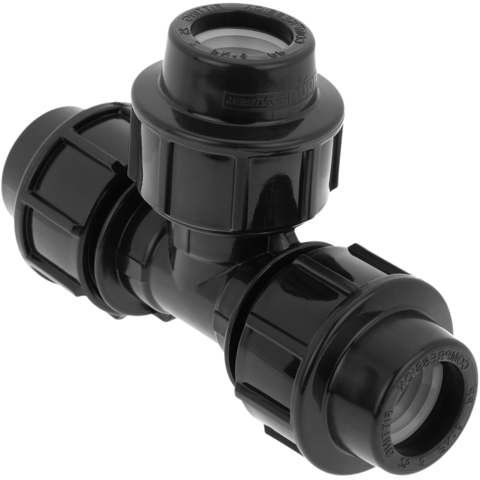 Pack De 5 Unidades Conexión T De Polietileno 25 Mm X 3/4“ Para Sistema De Riego_4
