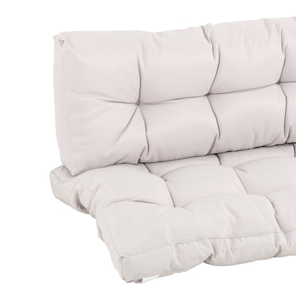 Outsunny Cojín Para Palé Con Respaldo 120x80x12 Cm Para Banco Columpio Hamaca_3
