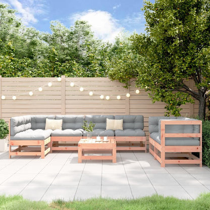 Vidaxl Juego De Muebles De Jardín 8 Pzas Madera Maciza Abeto Douglas_1