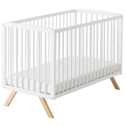 Cuna Colecho Convertible En Cama Nuru. Incluye El Kit De Barandillas Nature Para Convertirla En Cama_1