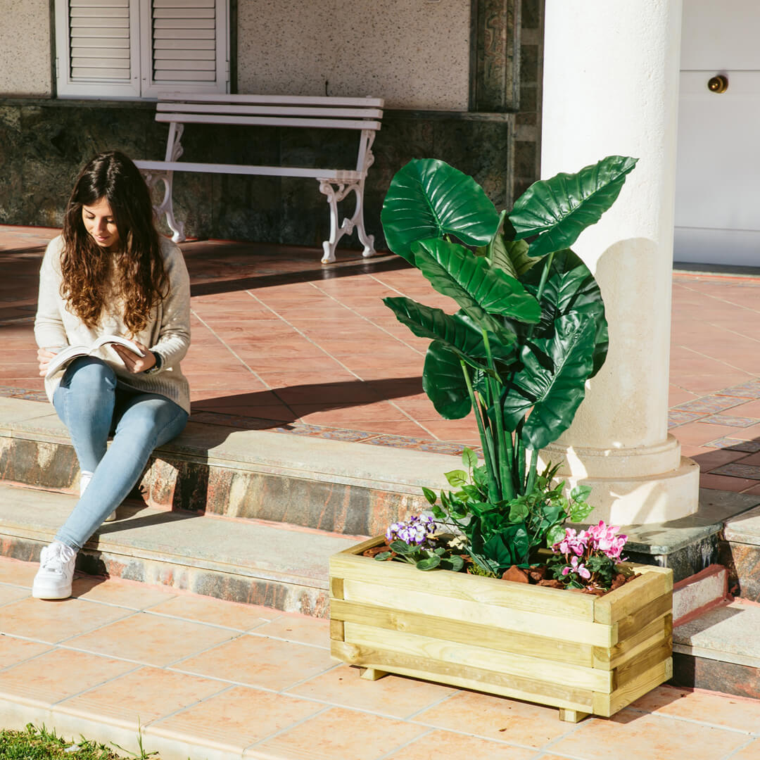 Winbox Jardinera Con Malla: Solución Ideal Para Tu Jardín 0,9x0,4x0,33 M / Multicolor_4