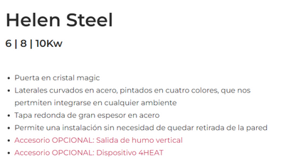 Bricosol Estufa De Pellets Helen Steel 8 Blanco Perla De Ferlux_2