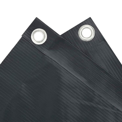Pantalla De Privacidad De Balcón Pvc Gris Antracita 1000x90 Cm / Vetonek_5