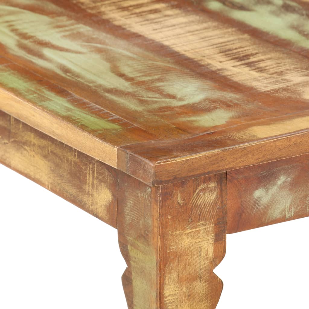 Mesa De Centro De Madera Maciza Reciclada 110x50x40 Cm_1