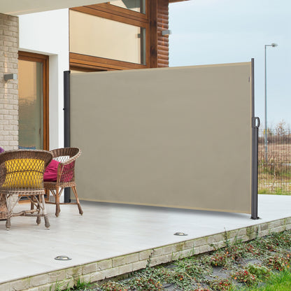 Outsunny Toldo Lateral Retráctil 180x300cm Protección Privacidad Solar Para_1