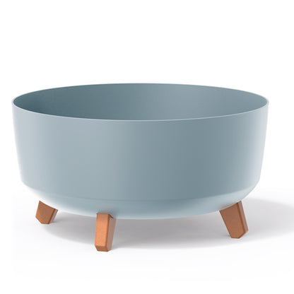 Macetero Color Gris,sin Depósito , Colección Gracia De 38 X 38 X 19,5 Cm, Capacidad De 14,3 L.