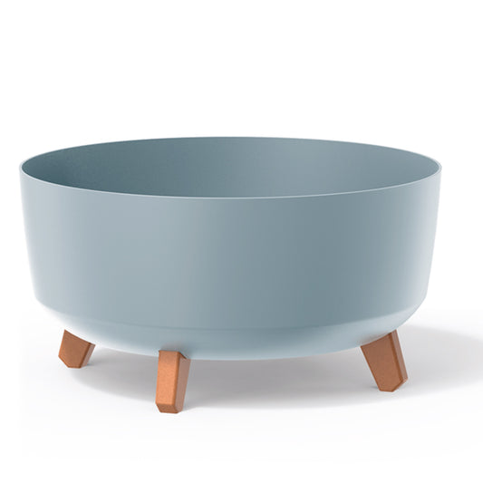 Macetero Color Gris,sin Depósito , Colección Gracia De 38 X 38 X 19,5 Cm, Capacidad De 14,3 L.