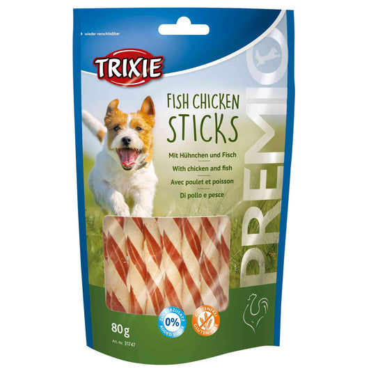 Snack Trixie PREMIO Palitos de Frango com Peixe, 80 g