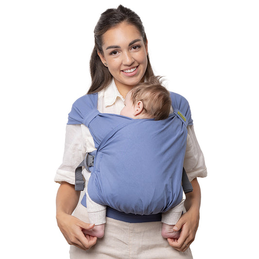 Portabebé Evolutivo Fular Mochila Boba Bliss Vintage Blue_0