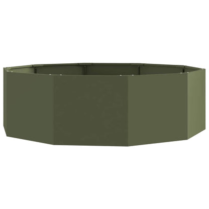 Jardinera Verde Oliva 120 X 120 X 35 Cm Acero_0