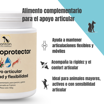 Suplemento natural para la movilidad articular de perros y gatos – Condroprotector 100 g_2
