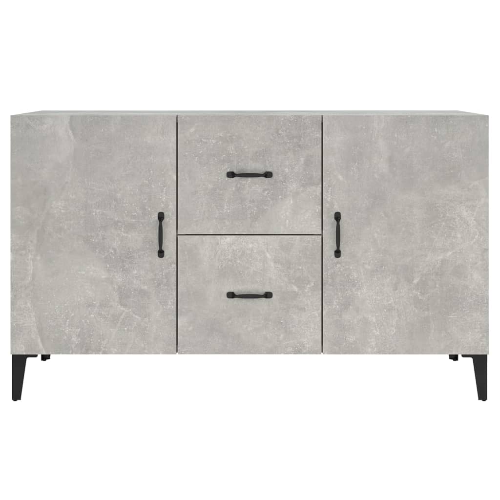 Aparador De Madera De Ingeniería Gris Hormigón 100x36x60 Cm / Vetonek_4