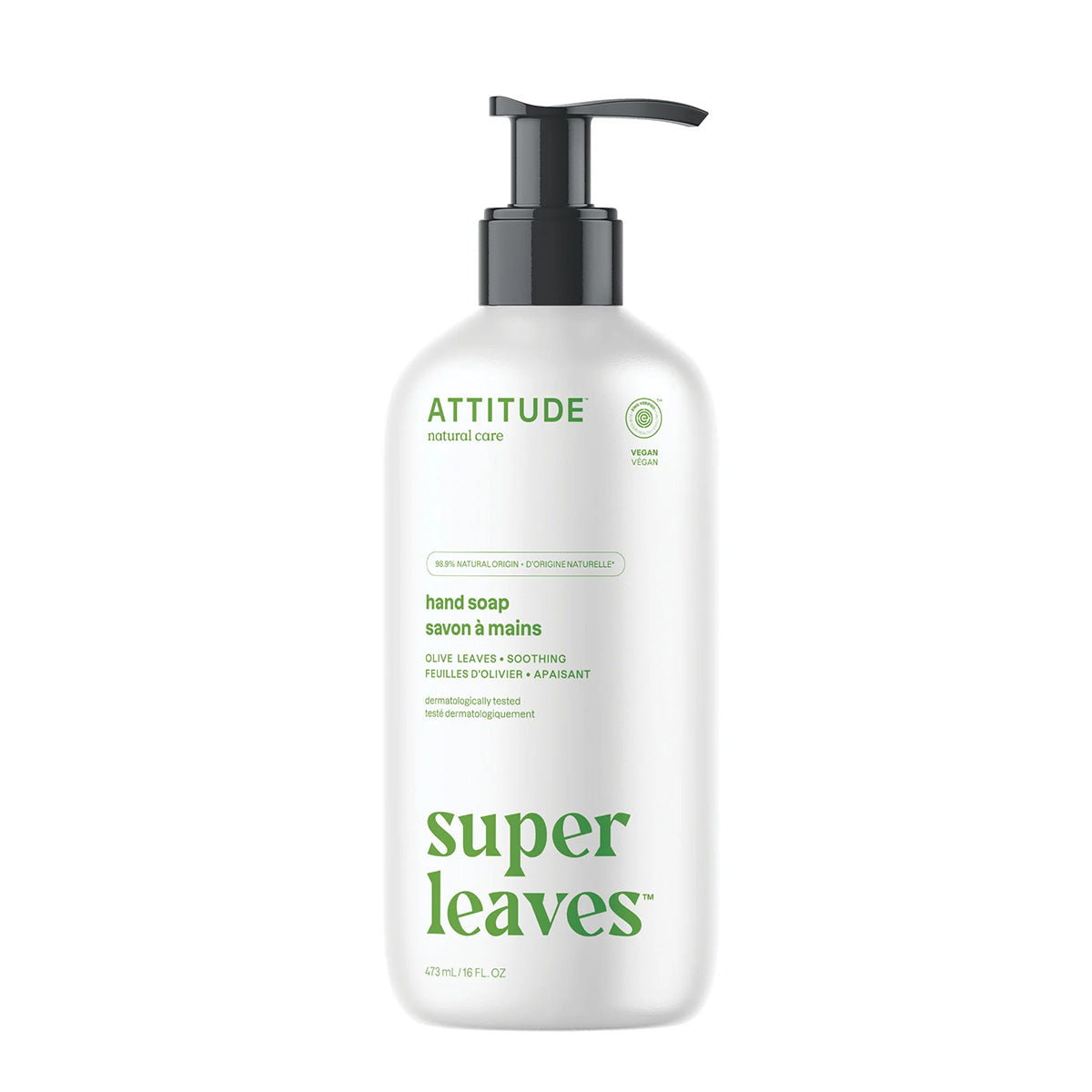 Sabonete Líquido para as Mãos Super Leaves Olive Leaves Attitude 473 ml