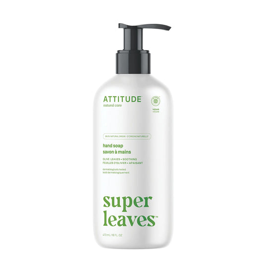 Sabonete Líquido para as Mãos Super Leaves Olive Leaves Attitude 473 ml