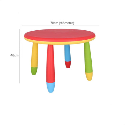 Mesita Infantil Rectangular Roja, Y 2 Sillas_3