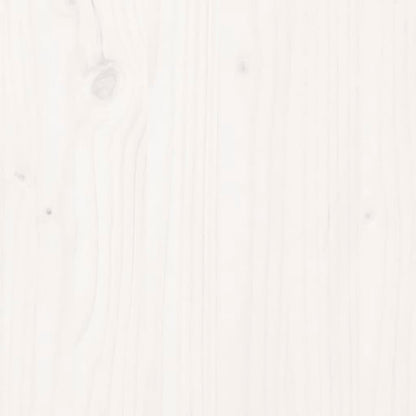 Aparador De Madera Maciza De Pino Blanco 34x40x75 Cm / Vetonek_5