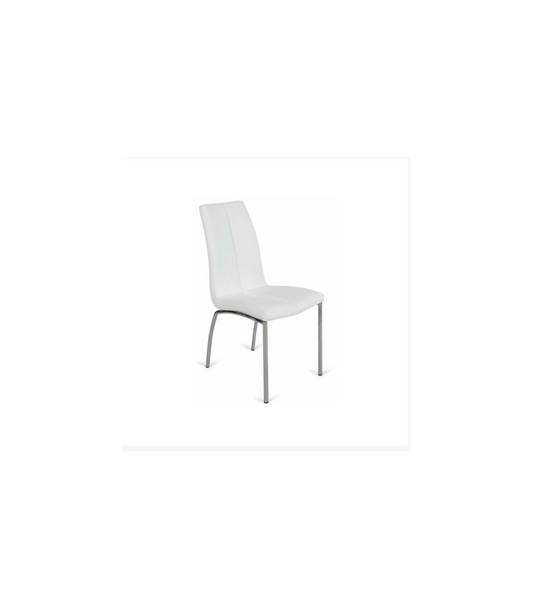 Pack De 4 Sillas Rio En Polipiel Blanco. 91 Cm (alto) 40 Cm (ancho) 60 Cm (fondo)_0