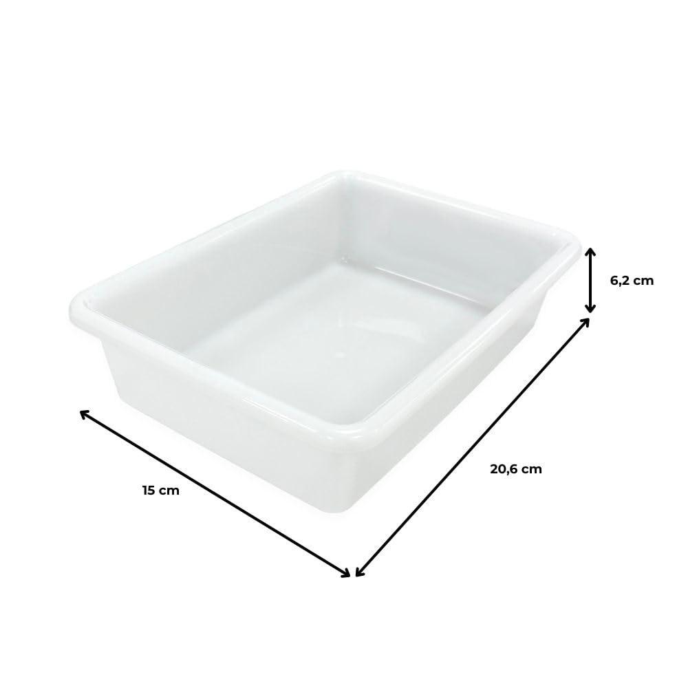 3 Bandejas Uso Alimentario: 1,2l Sin Bpa's. (20,6 X 15 X 6,2cm) - Cocinas, Restaurantes, Comedores, Colegios, Catering_3