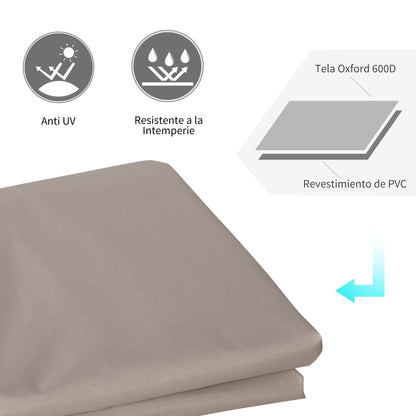 Outsunny Funda Para Muebles De Jardín Oxford Resistente 127x72x76cm Mesas Sillas_4
